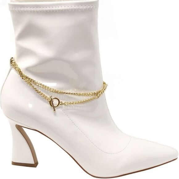 Chain ‎ Pointed Toe Bootie - Picture 2 of 16